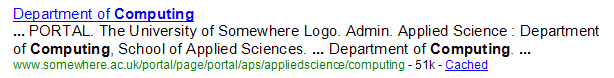 The University of Somewhere