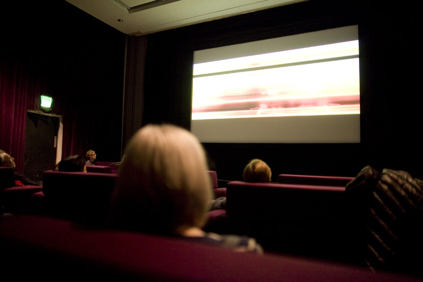 The audience enjoying the comfy sets