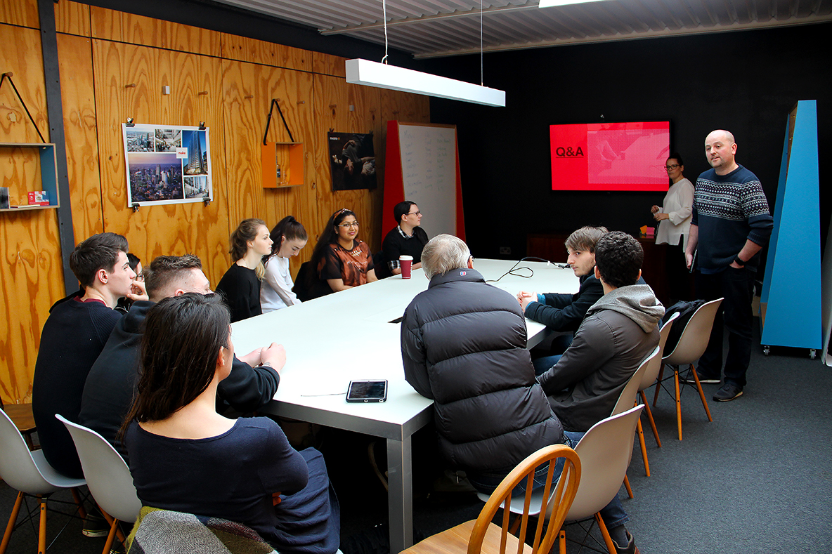3rd year animation students visit Uniform in Liverpool