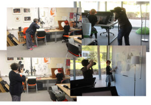 Viktoriia being photographed for the Slice of Life Exhibition