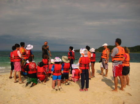 Kids Club on a beach