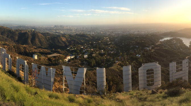 View from behind the Hollywood sign