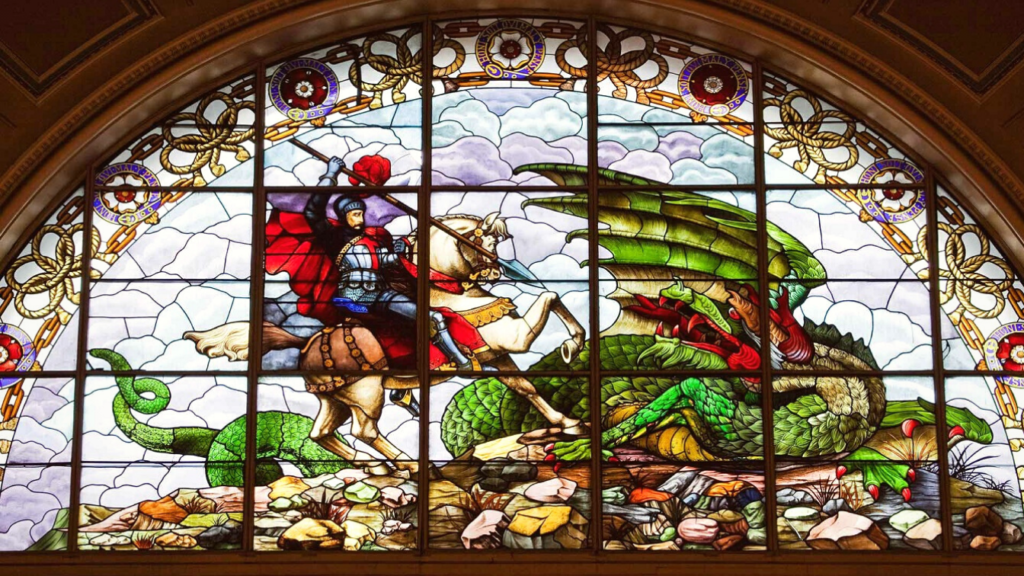 Image of St George killing the dragon