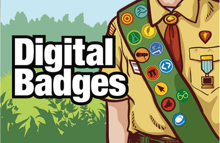 Image of boy scout wearing a sash covered in badges