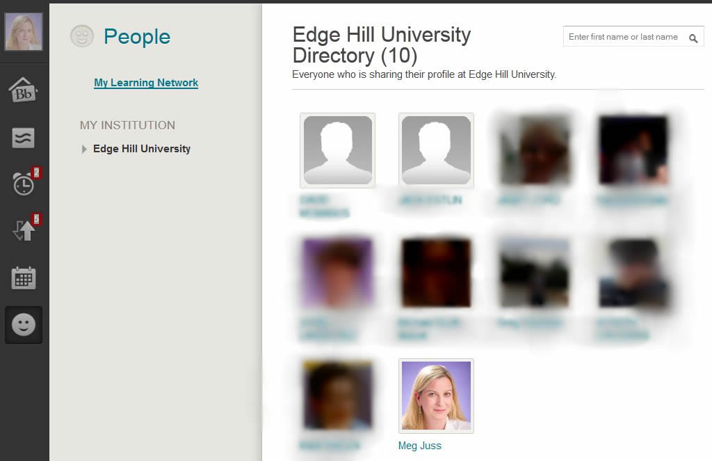 Blackboard People Tool Screenshot