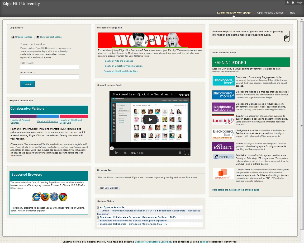 Community Pre-Login Mock Up