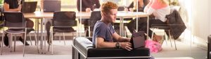 Student with Laptop
