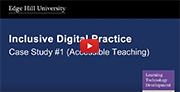 YouTube video - Accessible Teaching (Lecture Capture).