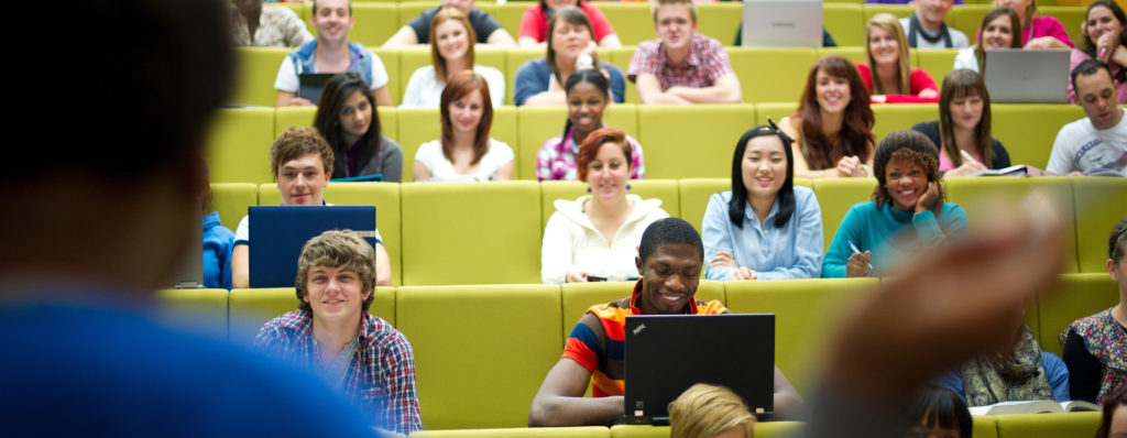Students in lecture theatre