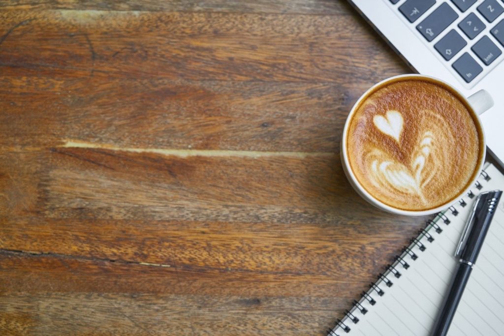 A coffee cup.