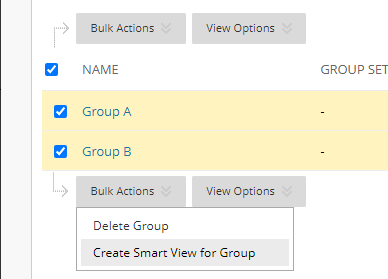 Filtering the grade centre by a smart view group