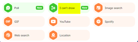 Select I can't draw from the Add a Post Option