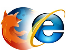 Firefox and Internet Explorer Logos