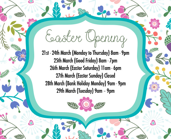 Easter Opening Hours Blog NEW