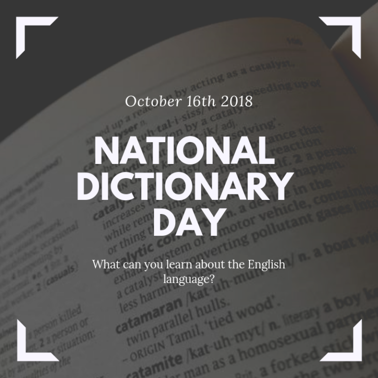 Happy National Dictionary Day! Library & Learning ServicesLibrary