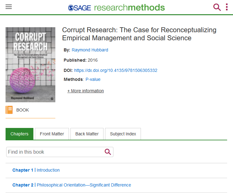 Image of a book - Corrupt research : the case of reconceptualizing empirical management and social science