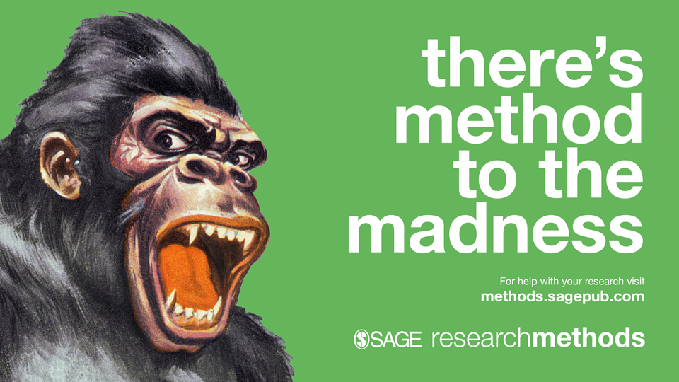 Promotional image for SAGE research methods. 