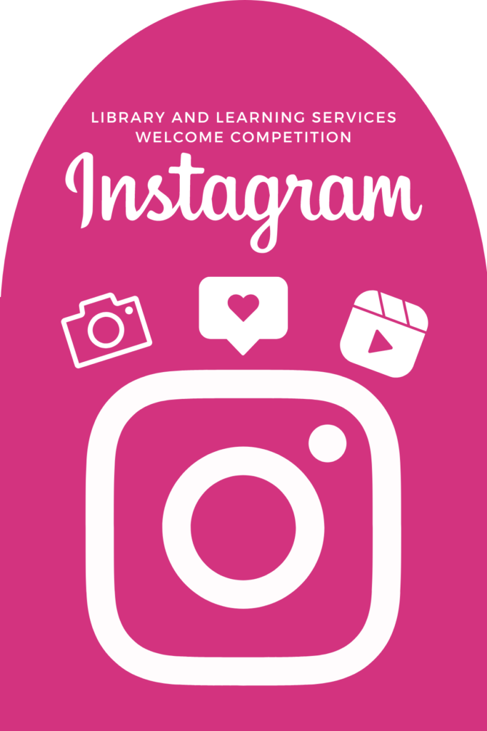 Example of the jar label for Instagram. Pink background with Instagram logo and Instagram icons in white. 