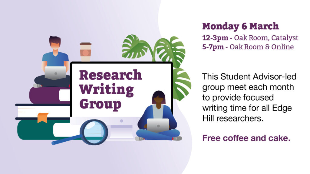 research writing group on 6 march