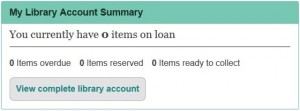 BB My Library Account Summary