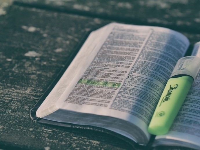 Textbook highlighted