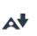 Blackboard Ally symbol. Capital A with an arrow pointing down.