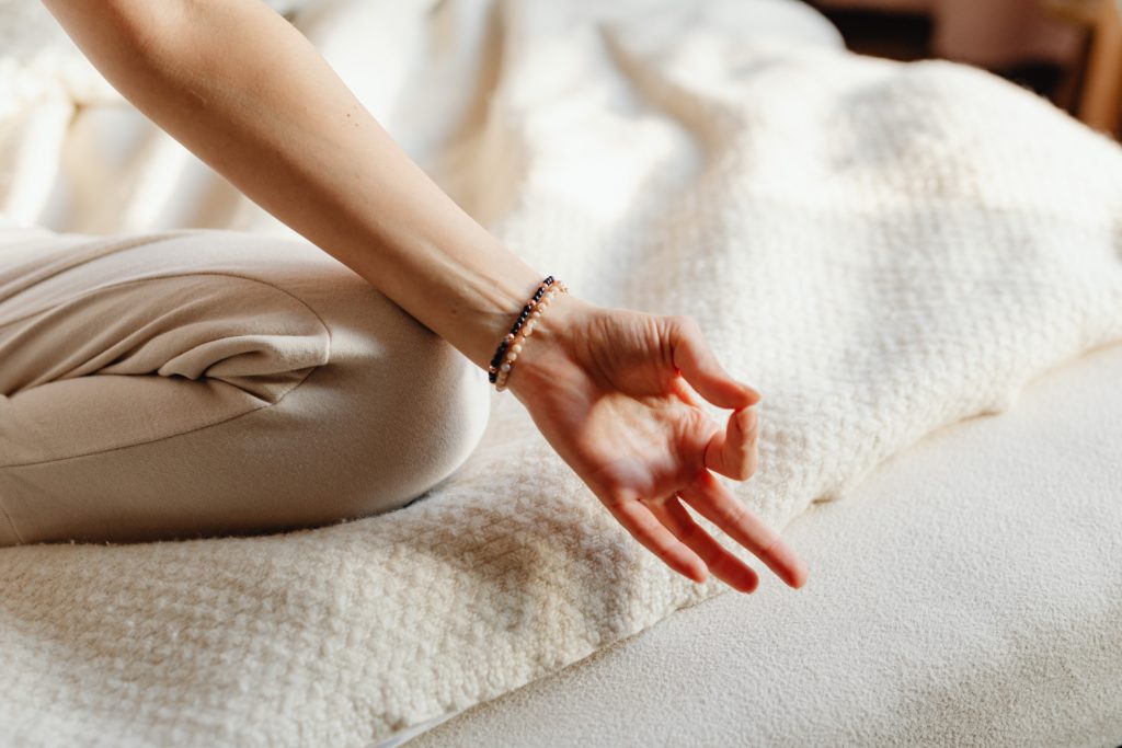 A body in the lotus position