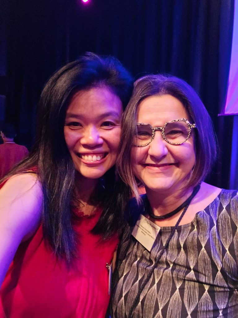 Dr Dorothy Tse and Professor Vicky Karkou at the Research Showcase and Celebration 